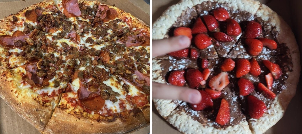 Double or Nothin' Pizza Menu